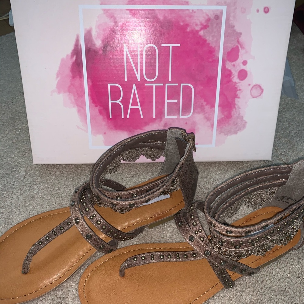 NWOT Brand New In Box- Not Rated Sandals